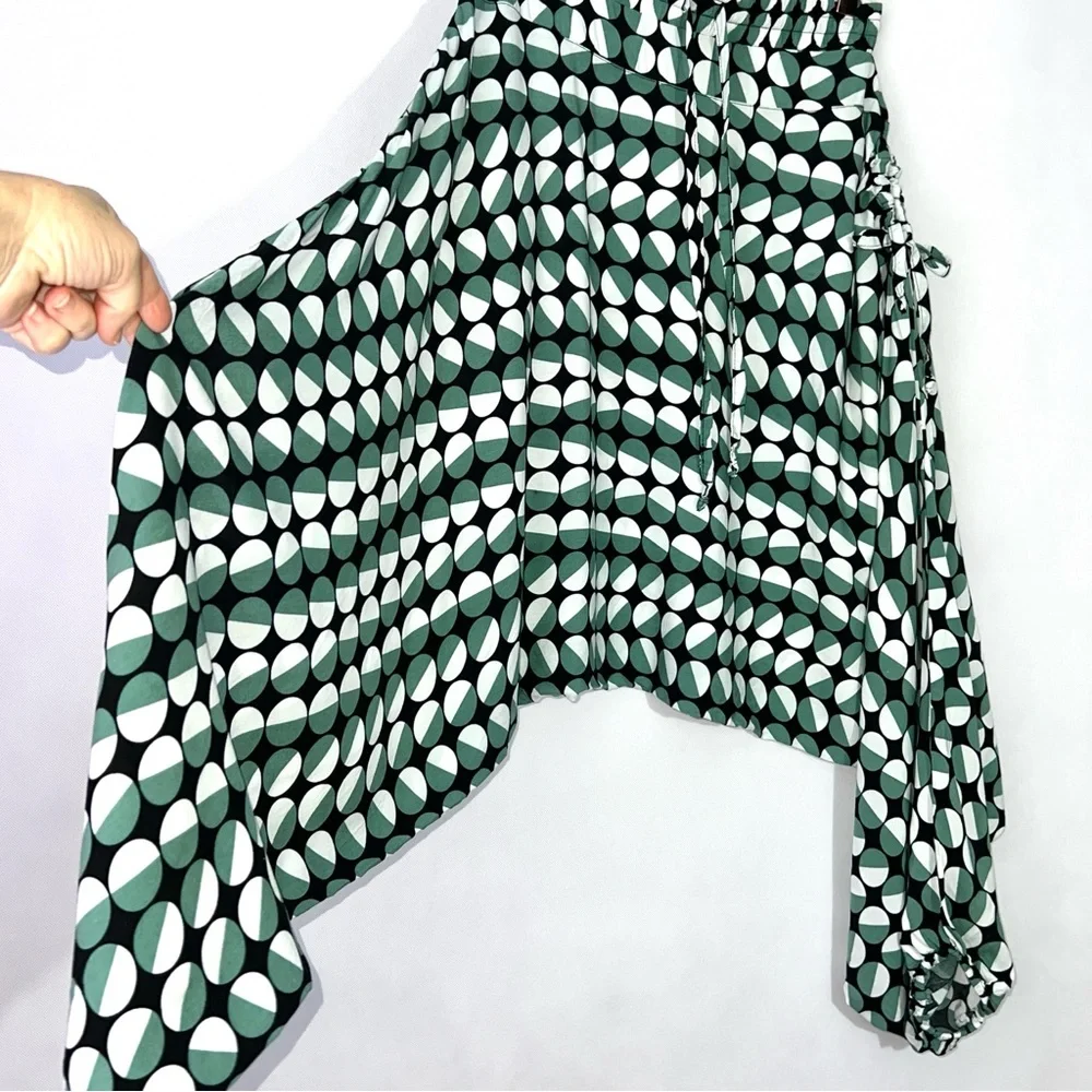 Buddha Pants Womens Cotton Drawstring Slouchy Pocket Boho Hippie Harem Pants XXS